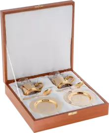 Чайный набор "Герб РФ" на 2 персоны, Златоуст